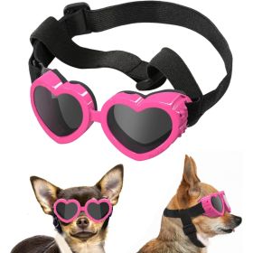 Small Dog Sunglasses UV Protection Heart Shape Dogs Goggles (Option: Pink)