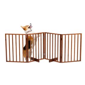 The Wooden Dog Fence Brown (Option: as picture)