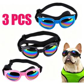 Pet Protection Small Doggles Dog Sunglasses Pet Goggles UV Sun Glasses Eye Wear Adjustable (Option: 1pack)